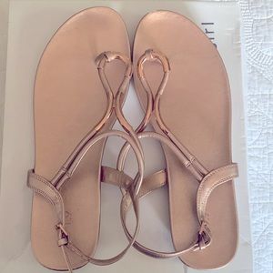 Apt 9 rose gold open sandals